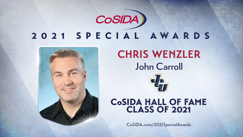 Special Awards Salute: Chris Wenzler (John Carroll) CoSIDA Hall of Fame Class of 2021